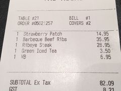 账单-Pancakes on the rocks(Darling Harbour)