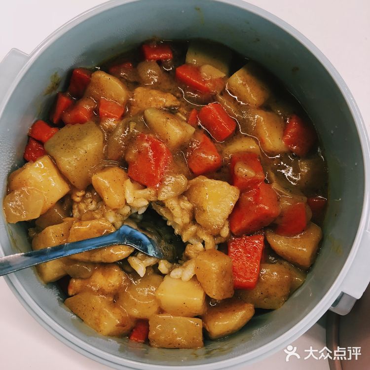 早起快手便当,咖喱鸡配饭~