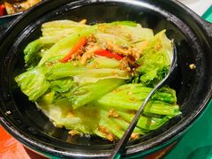 啫啫虾干生菜煲-誉八仙茶室酒楼(新天地店)