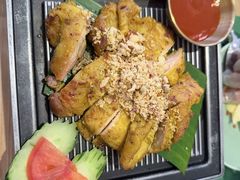 曼谷夜市烤鸡腿-mango tree芒果树泰国餐厅(青岛万象城店)