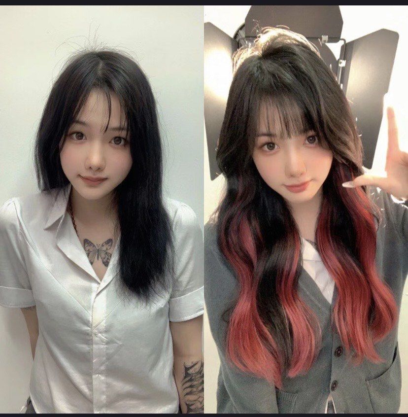 接发前后对比!短发vs长发