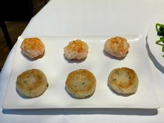 煎莲藕饼拼煎虾饼-花城苑广府菜(侨鑫店)