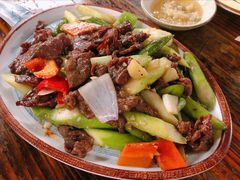芦笋炒黄牛肉-尚竹阁冬瓜盅·18年地标美食(平洲店)