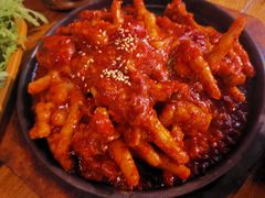 辣炒鸡爪-包装马车·韩国料理·포장마차