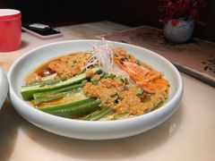 秋葵粉丝蒸大虾-枚青·临安酒肆(腾飞大厦店)