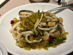 雪菜茭白炒墨鱼-明州小宴(文化广场店)