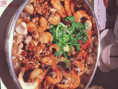 麻辣汁超辣牛蛙锅-黄记煌·三汁焖锅(万达广场店)