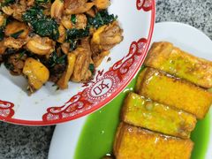 捞叶干煸鸡-阿清嫂农家乐.黎窑烤鸡