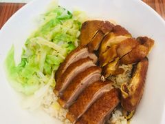 烧鸡烧鸭双拼饭-香港新记茶餐厅(湖墅南路店)