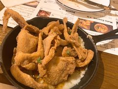 美式乡村土豆泥配脆鸡皮-造精酿餐厅