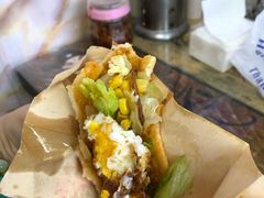 -小红车炸蛋葱油饼