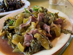 酸菜炒鸡杂-竹庄餐馆·26年店(南昆山景区店)