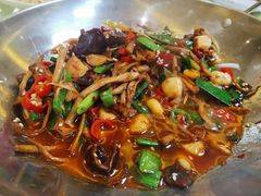 干锅柴树菇-清真·三德隆饭庄(桥梓口店)