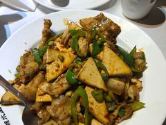 香干回锅肉-湘水山庄