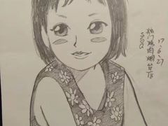 给客人画的卡通画-獨門烤肉(开发区店)