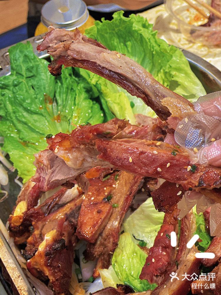 刚吃完好好吃宁夏烤滩羊排