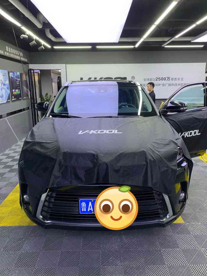 v-kool威固汽车贴膜隐形车衣立源达7v店-"之前贴的是在4s送的膜,隔热