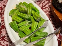 白灼黄秋葵-临家闽南菜(大唐店)