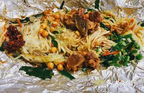 Innovative Spicy Beef Grilled Rice Noodles