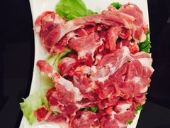 手切羊肋条-清真·海清斋铜锅涮肉牛羊肉小炒泡馍(大雁塔店)
