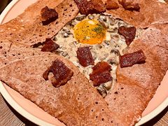 奶油培根鸡蛋荞麦可丽饼-salée