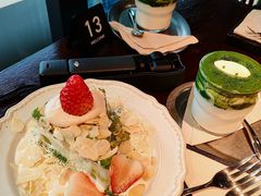 青苔抹茶杏仁蛋糕-luutosa  cafe & tea 鹿兔山