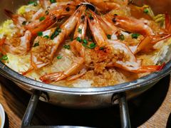 汽锅蒜蓉粉丝虾-双合园·海鲜水饺青岛菜(万佳广场店)