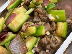 鸡杂炒丝瓜-新湖烧鸡(光明店)