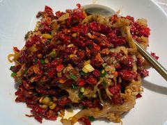 牛油炒鸭掌筋-鱼你相聚·河鲜馆(袁家岭店)