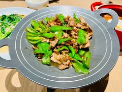 辣椒炒黑猪肉-禾珍珠家常小馆(河南博物院店)