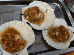 蒜蓉焗扇贝（熟蒜）3个-炒豆合作社(东四总店)