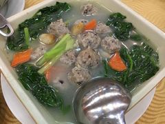时菜浸肉丸-横岗朋仔餐厅