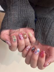 -复古绿·少女主题美甲美睫