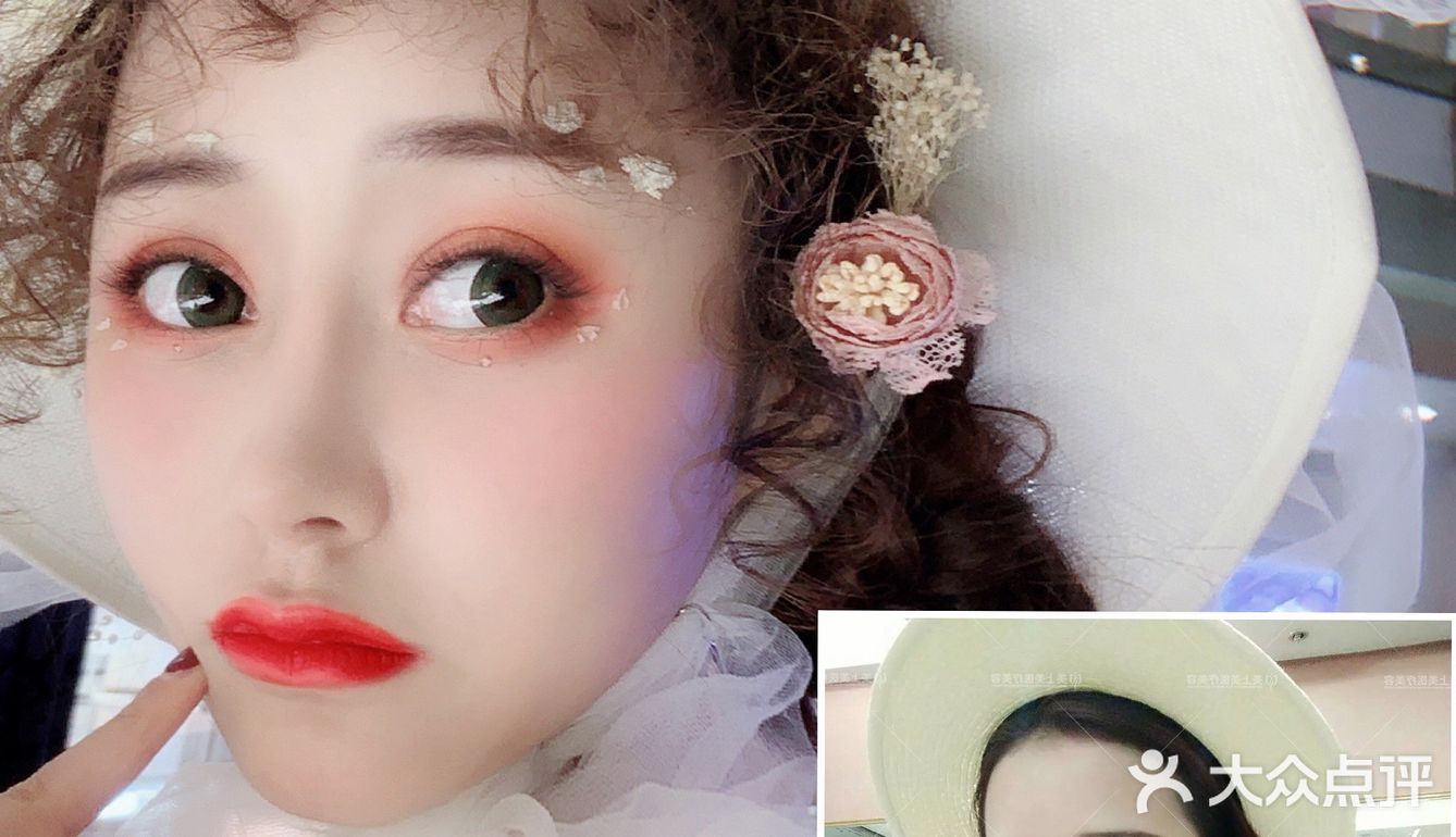 术前山根和鼻头都比较低 两眼间距看起来比较宽