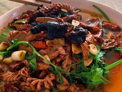肝腰合炒-豆腐脑花