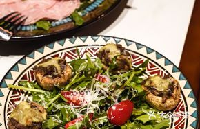 Hemingway Cheese Baked Button Mushrooms