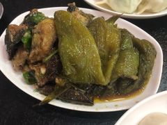 油焖茄子尖椒-东北农业大学饺子园