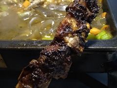 炭烤糖醋排骨-探鱼·鲜青椒爽麻烤鱼(天一广场店)