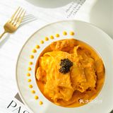 属于秋日的美味🍁鱼子酱南瓜奶酪鸡肉意面🍝