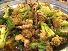 干锅花菜鱿鱼须-58度品质川菜馆(经一路店)