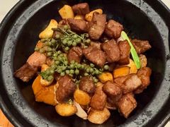 煎烹雪花牛肉-狮王府淮扬菜(夫子庙老门东店)