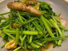 虾爬肉炒菠菜-小天厨民间菜馆(深圳街店)