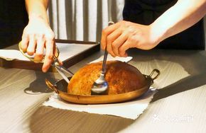 Sea Salt Bread Baked Chicken with Abalone Chicken Mousse