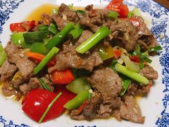 小炒黄牛肉-阿鹏故事云南野生菌火锅(人民路店)