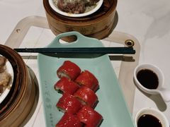 升级版墨鱼鲜虾红米肠-喜势点·糖沙翁手工茶点·本地人茶居(永庆坊店)