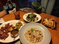 奶油蘑菇汁绘意大利面-绿茵阁牛扒餐厅(客村店)