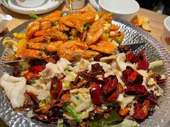 脆鱼香辣虾-小鱼小牛·鱼牛干锅·脆鱼火锅(世欧广场店)