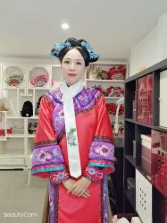 -后宫·古装汉服京剧儿童亲子全家福摄影