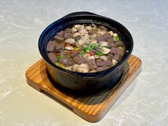蘑菇肉丝鹅血汤-金典银峰老鹅馆·昆山菜(亭林公园店)
