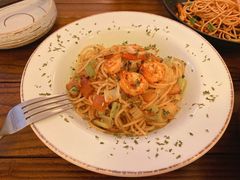 鲜虾蒜辣意面-小食院简餐厅